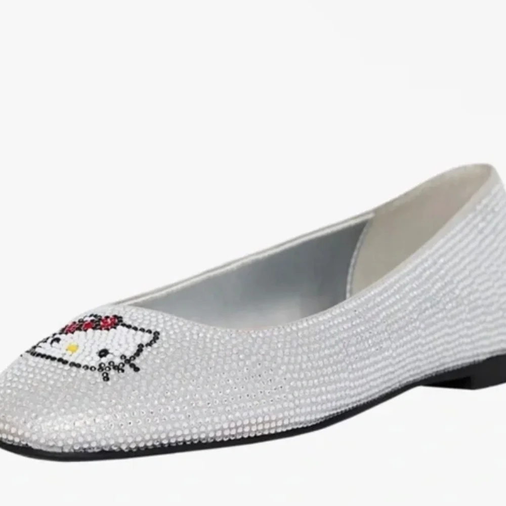 Katy Perry Women's 7.5 Hello Kitty Crystal Ballet Flats Sparkly New - Picture 5 of 5